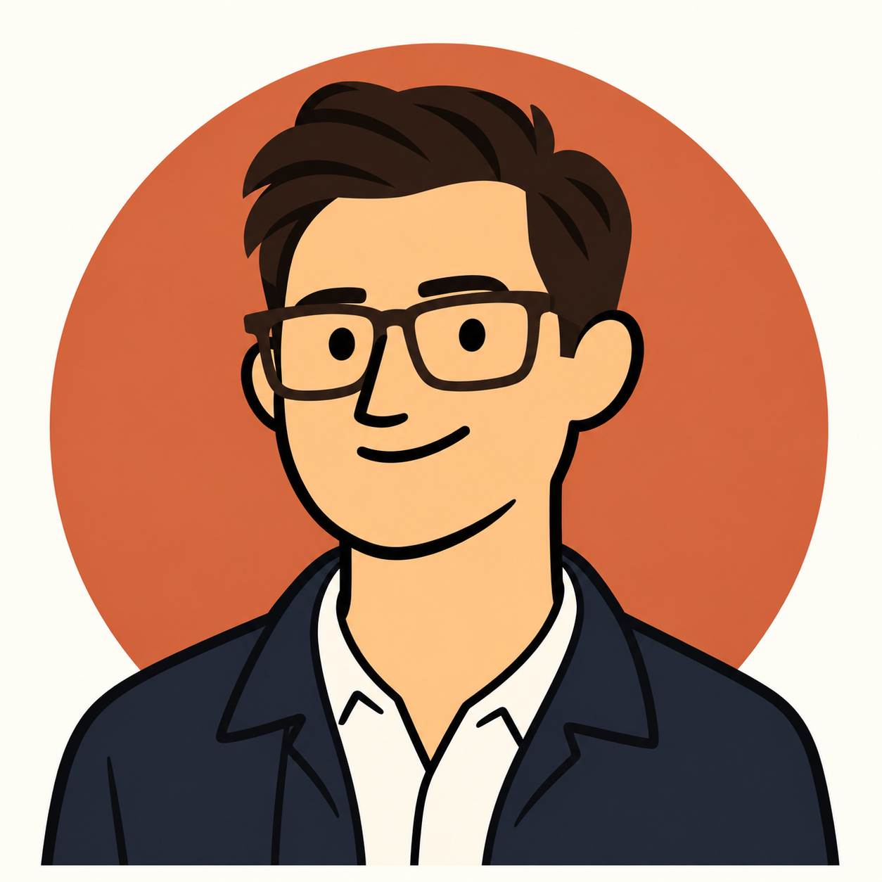 Illustrated portrait of Joshua Sigler